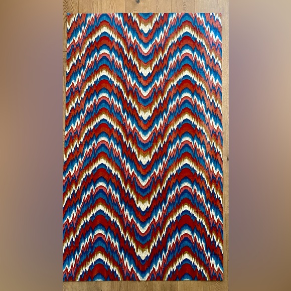 Flame Stitch Window Panel - Picture 2 of 7